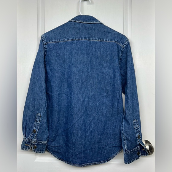 VTG Ralph Lauren Jeans Co Denim Womens Shirt Sz M Western Heavy Cotton Retro - Picture 5 of 8